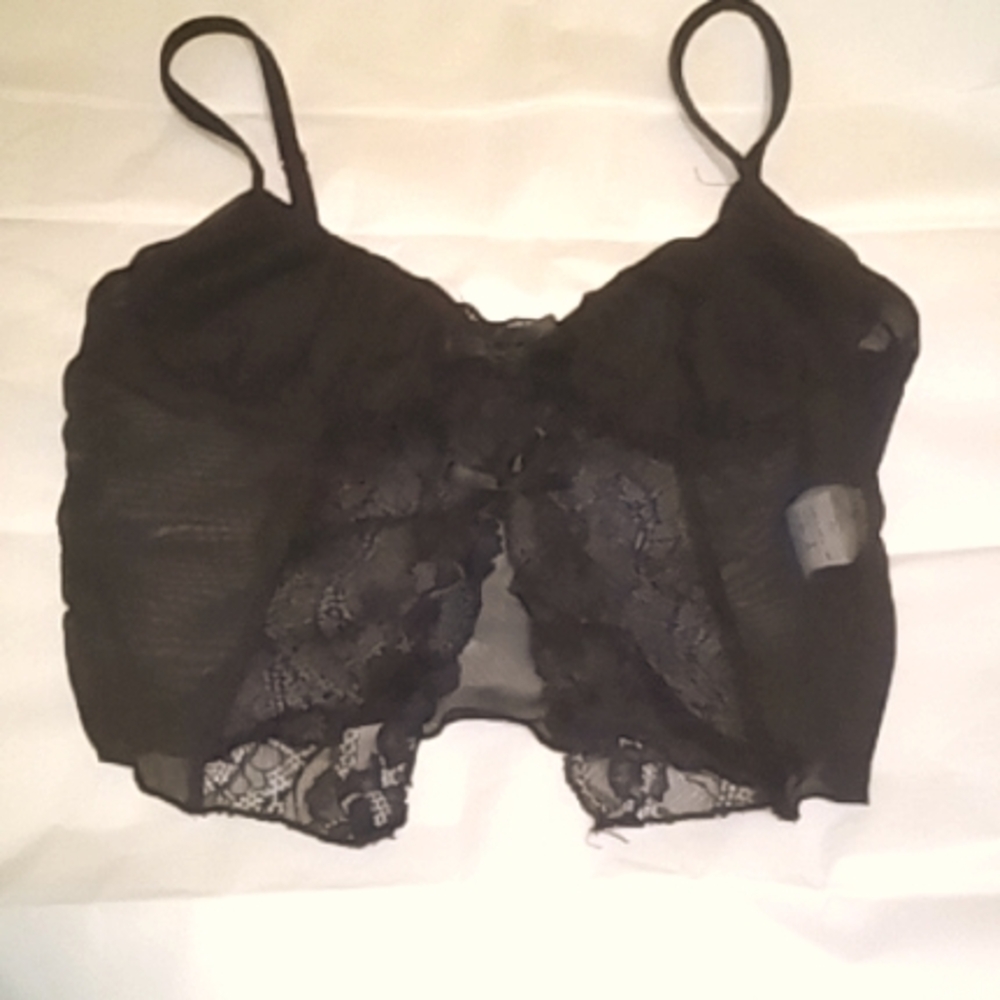 SheIn Icon black lace lingerie top size small